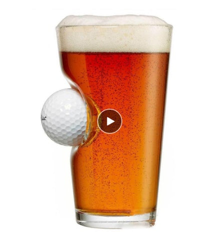 Golf Beer Mug with Embedded Ball