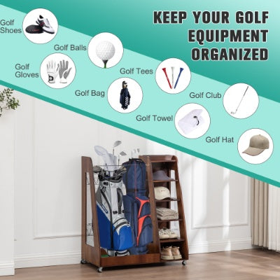 Premium Golf Bag Organizer Rack